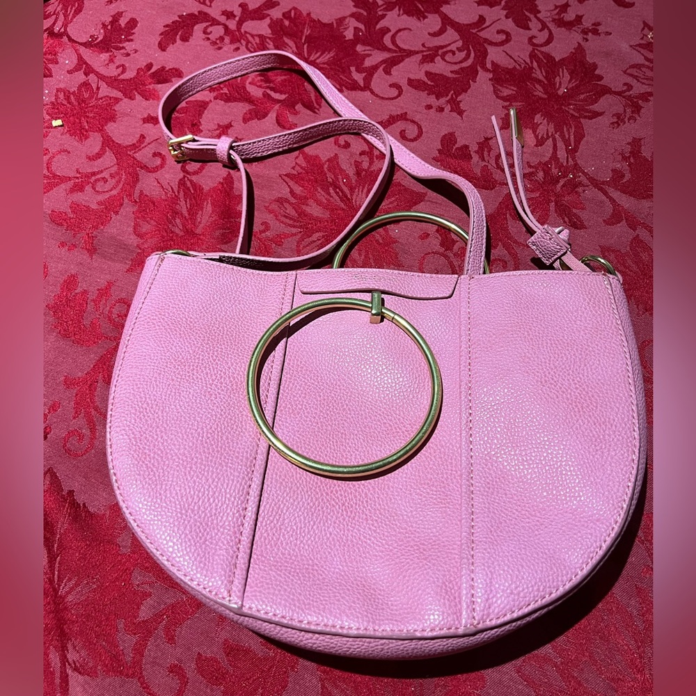 Foley & Corina Limelight City Crescent Crossbody in Rose